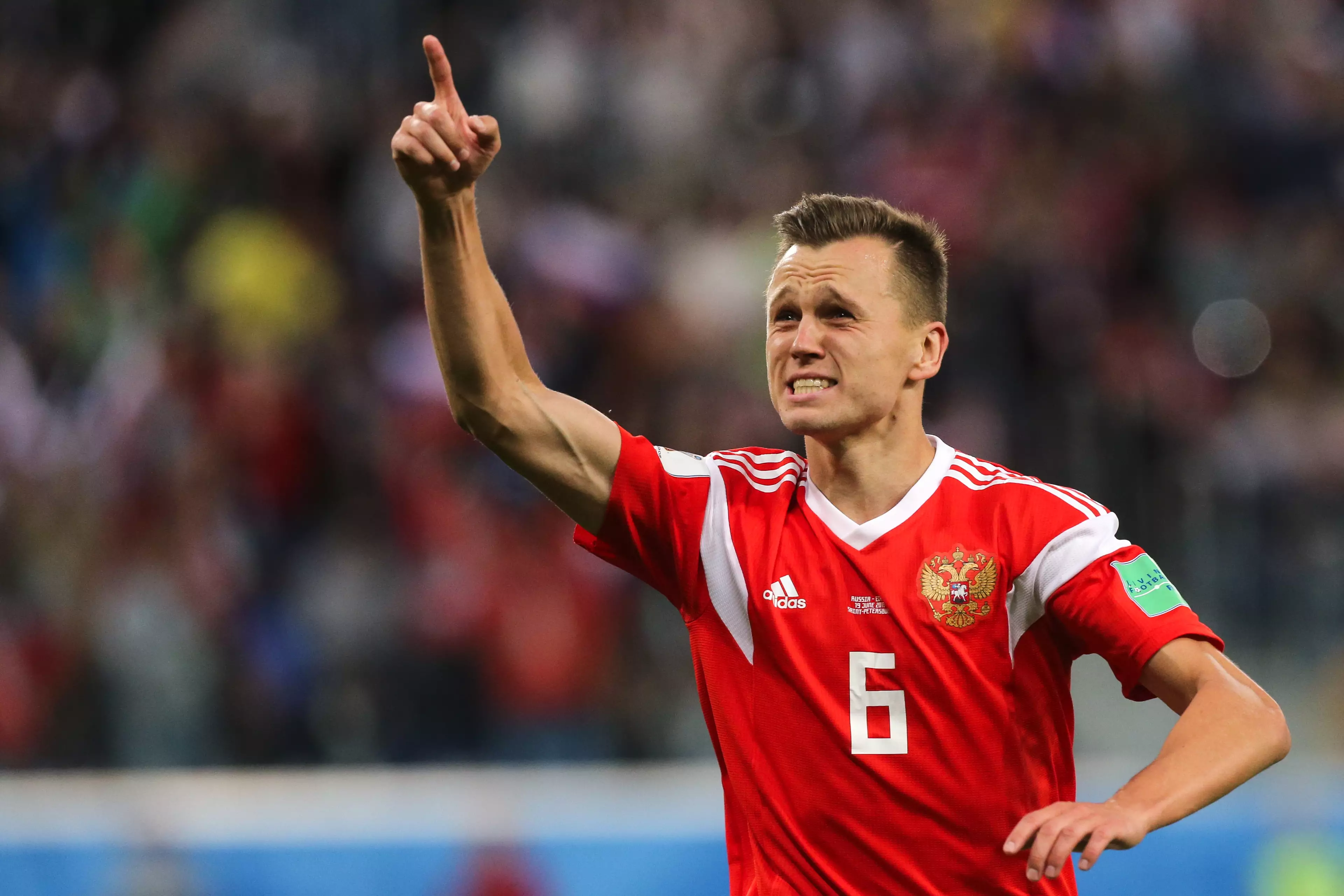 Cheryshev has scored three goals in the World Cup so far. Image: PA Images