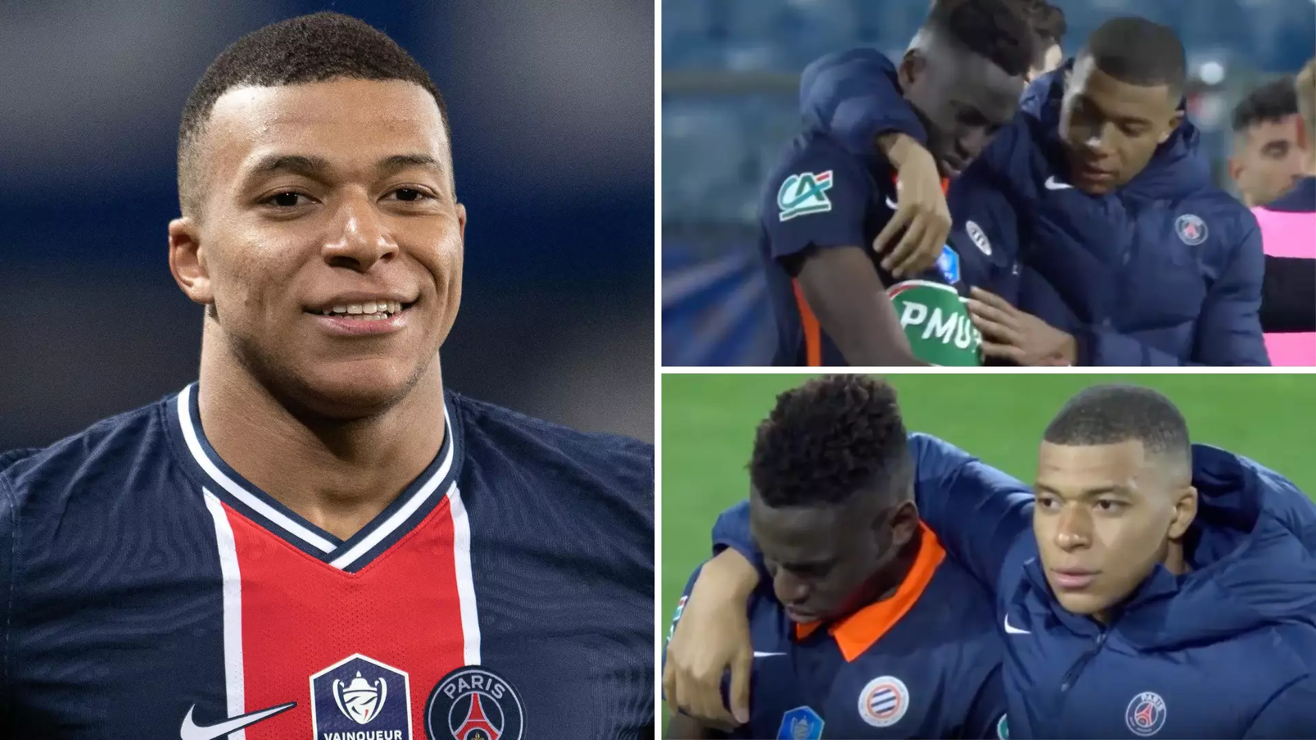 The Classy Moment Kylian Mbappe Comforts Junior Sambia After Missing Crucial Penalty Against PSG