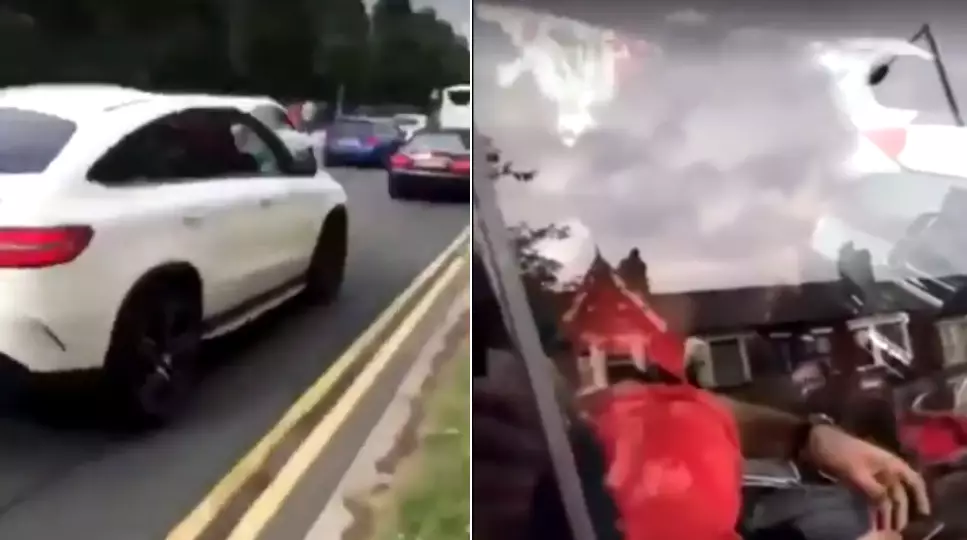 Police Investigating Footage Of Mohamed Salah Allegedly Using Mobile Phone Behind Wheel