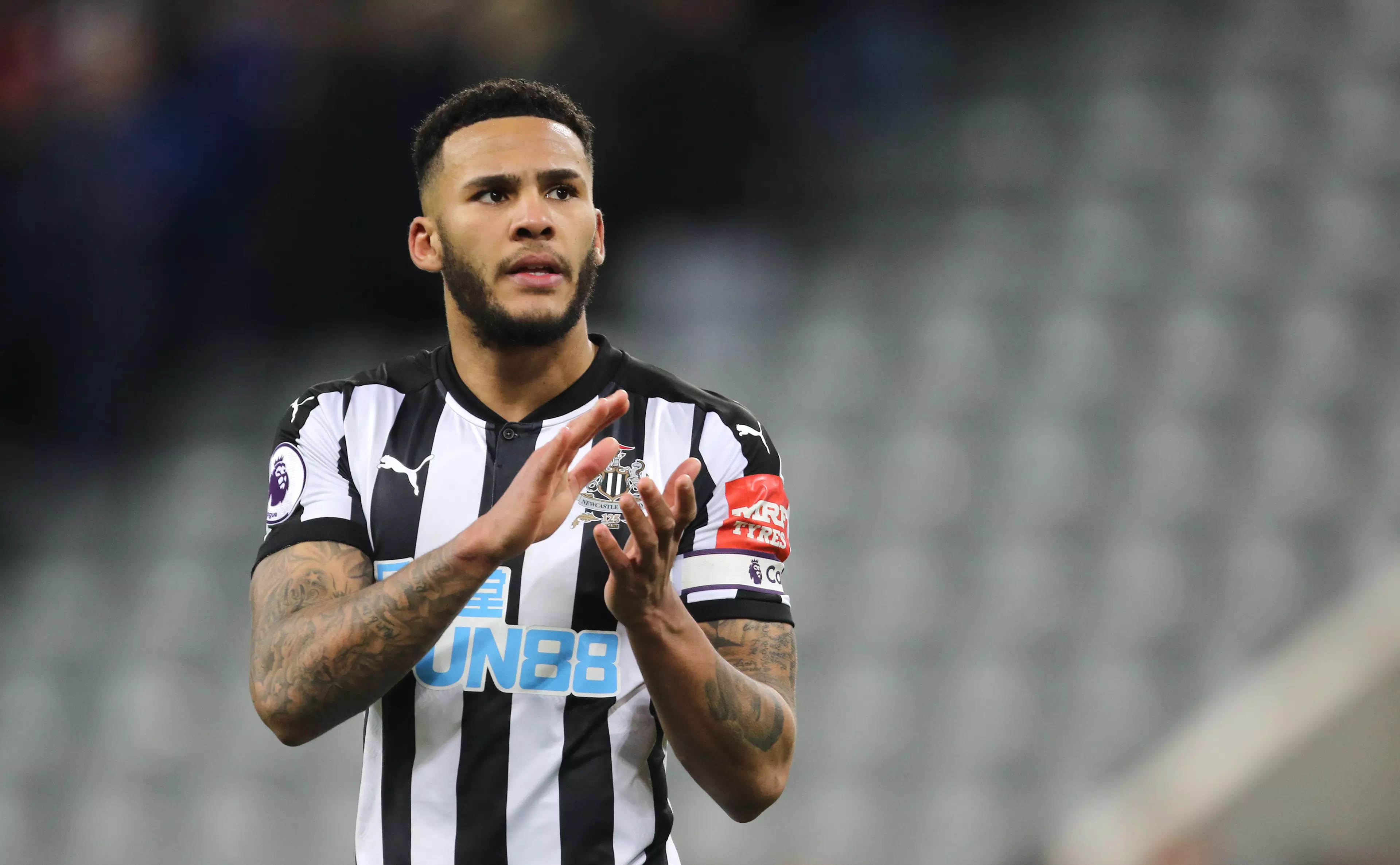 Lascelles in action for Newcastle United. Image: PA