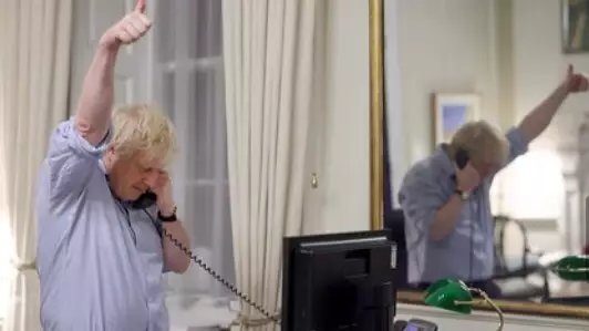 Boris Johnson Forced To Deny Photoshopping Picture Of Biden Phone Call 
