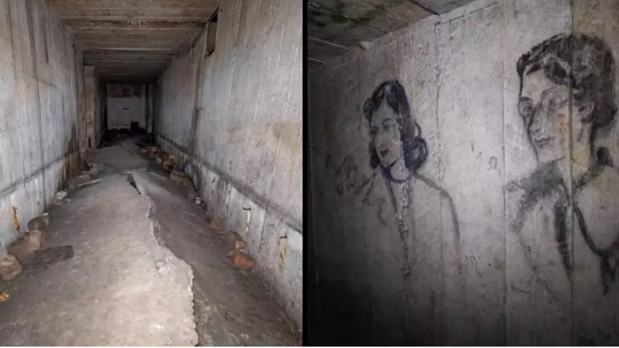 Explorer Finds Untouched Coal Sketches In Secret World War Two Bunker