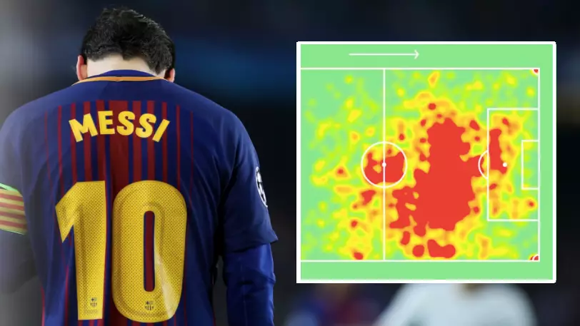 Lionel Messi's Heatmap For The 17/18 Season Is Seriously Out Of This World 