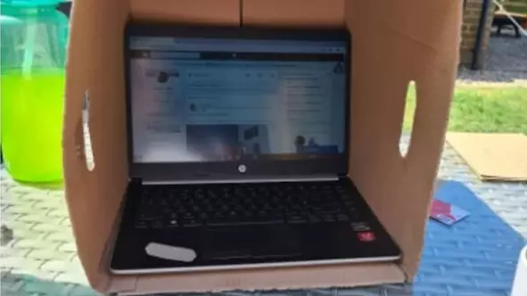 LinkedIn User Shares Cardboard Box Hack For Working Outside This Summer
