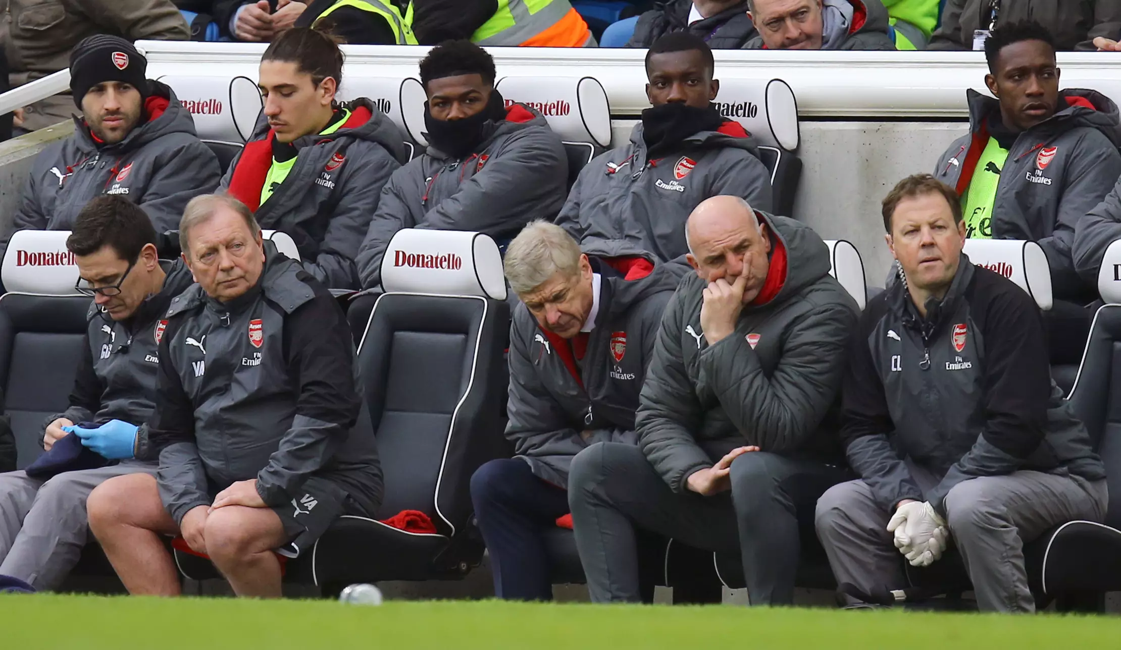 Wenger Watches His Side Lose To Brighton