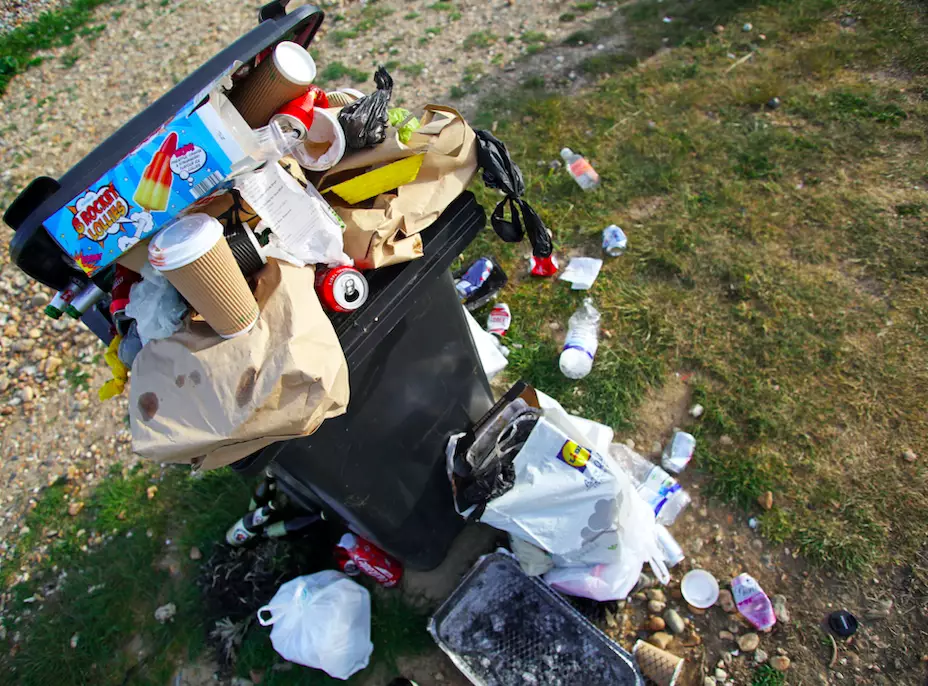 There's a growing litter problem in parks and outdoor spaces (
