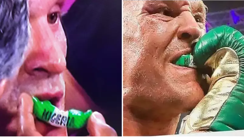You Might Have Missed Tyson Fury's Gumshield Message To Anthony Joshua