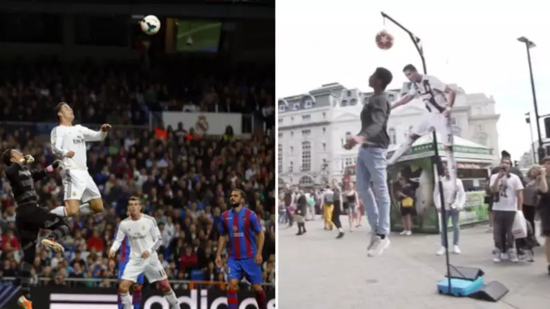 Public Challenged To Jump As High As Cristiano Ronaldo, With £1,000 Prize Up For Grabs