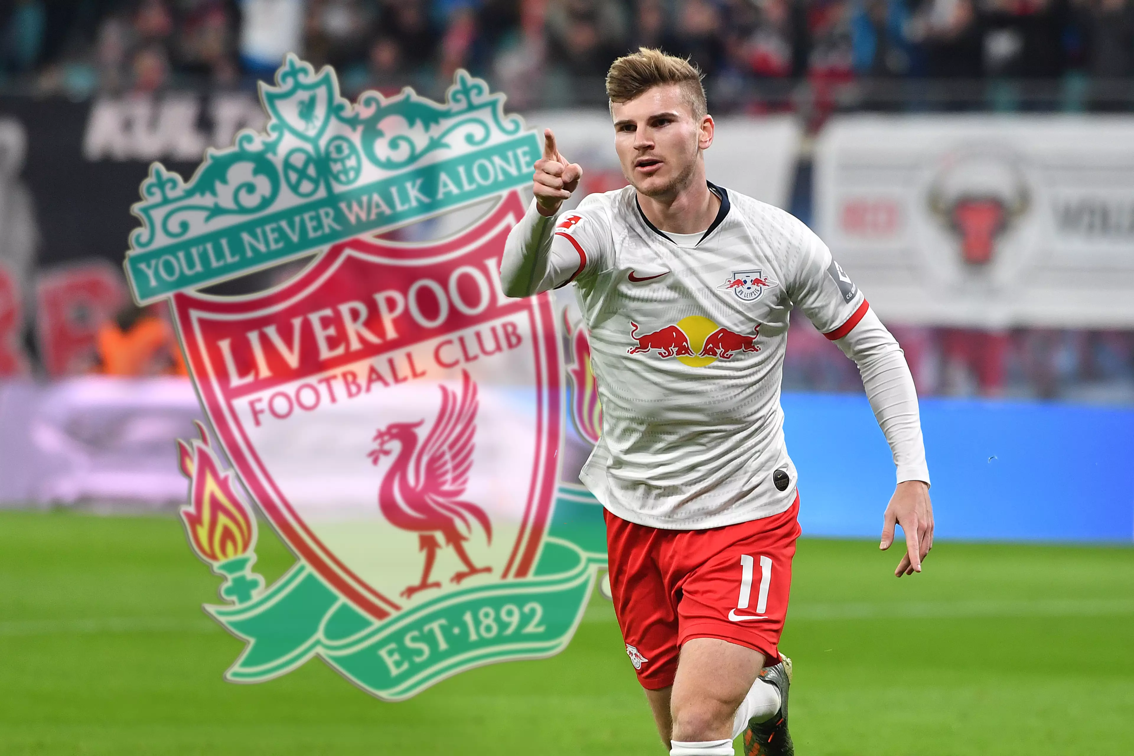 Werner has been heavily linked with a move to Liverpool. Image: PA Images