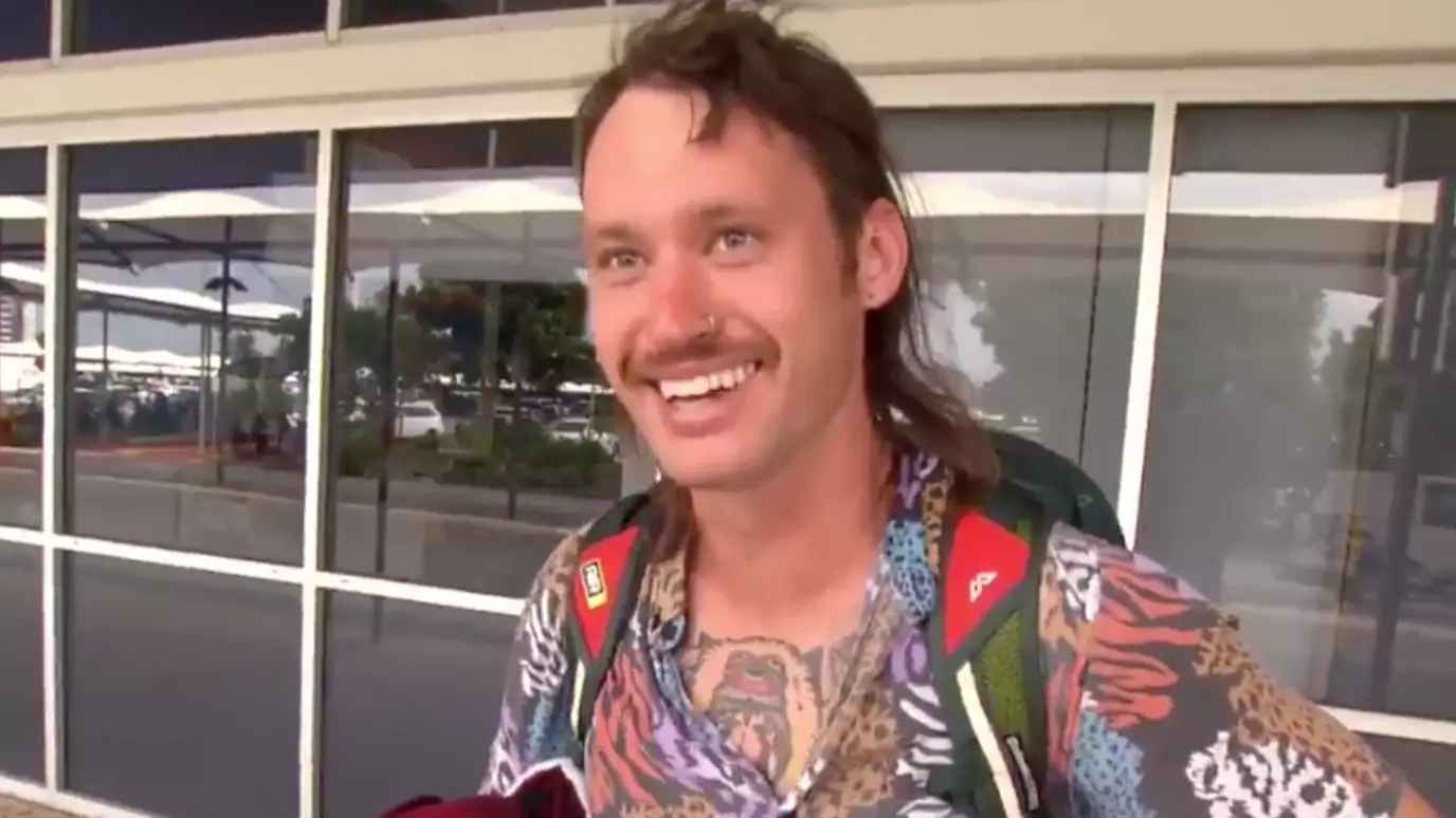 Returning Aussie Traveller Tells News Crew He'll Smoke Weed During Self-Isolation