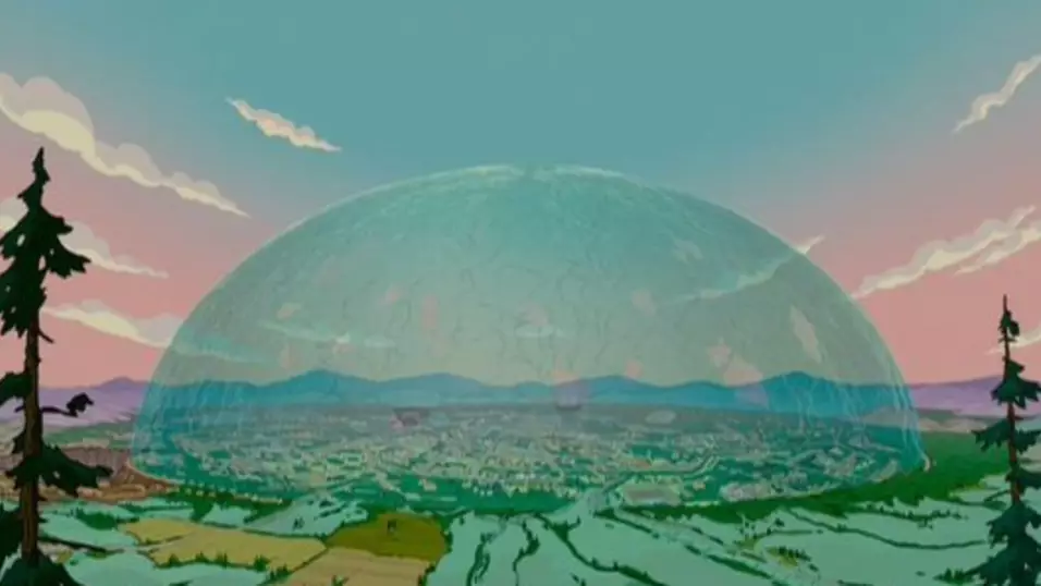 People Are Saying Another Simpsons Prediction Has Come True With Glass Dome