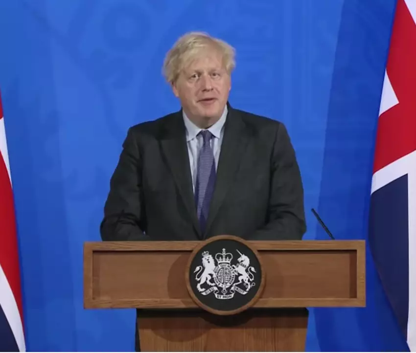 Boris made the announcement on Monday evening (
