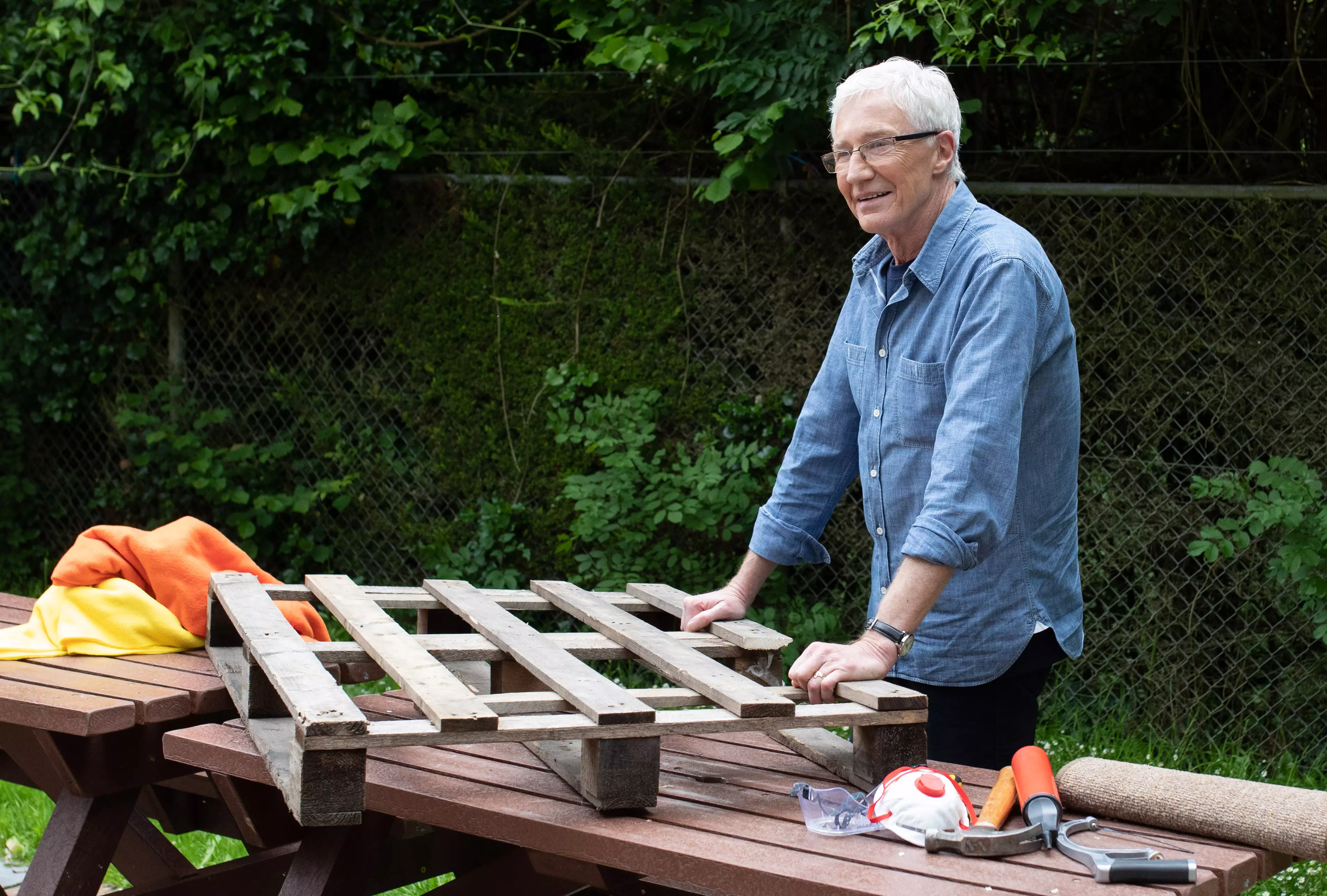 Paul O'Grady has built Archie a staircase so that he has control over how much interaction he has with visitors, which hopefully will give him more security. (
