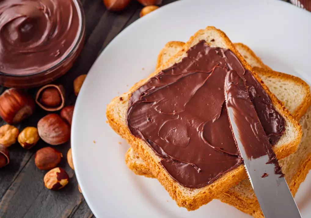 Everything is made better with hazelnut spread (