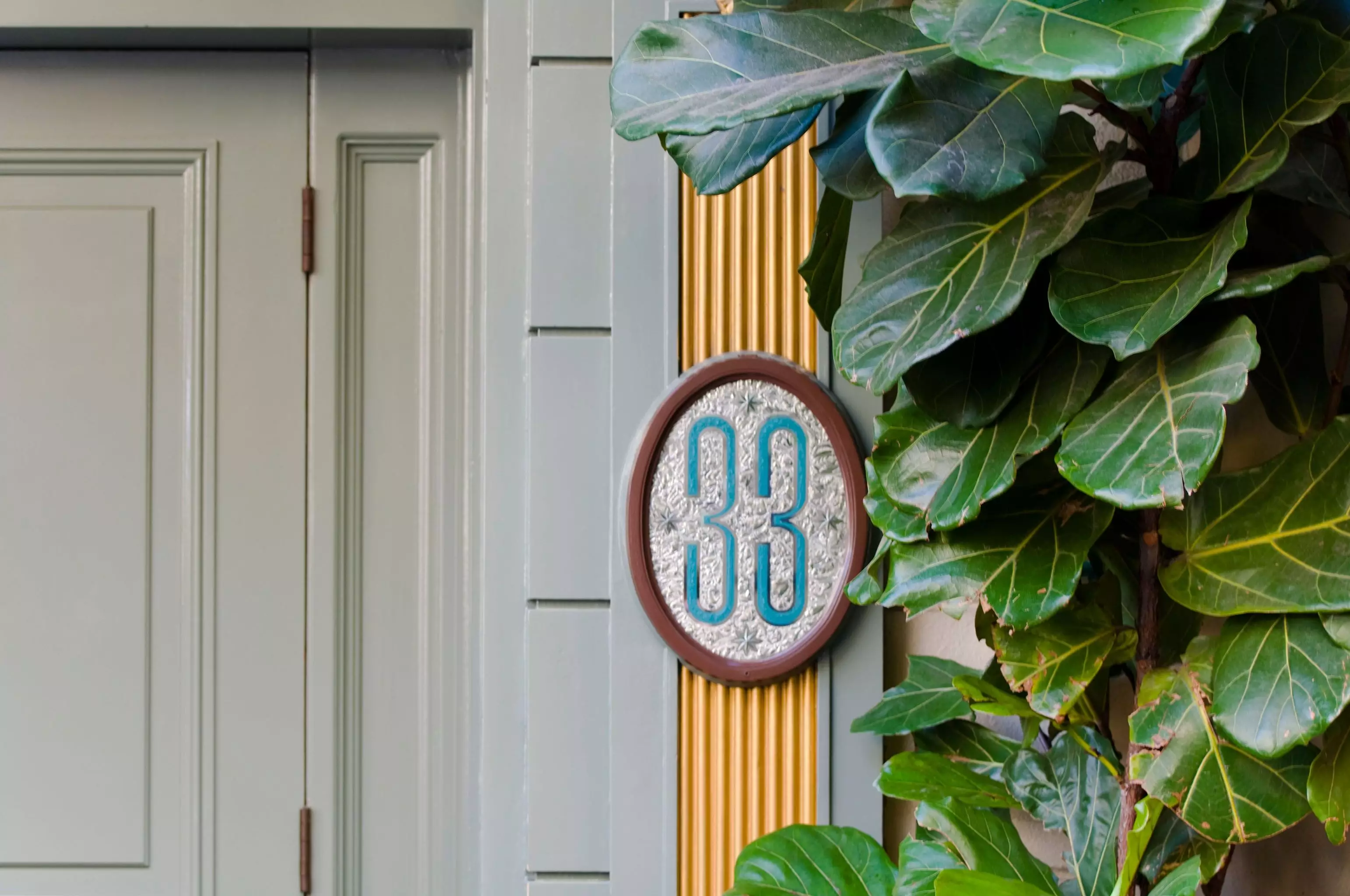 The entrance of the renowned Club 33.