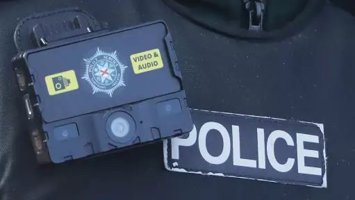 Stock image of Police body worn camera.