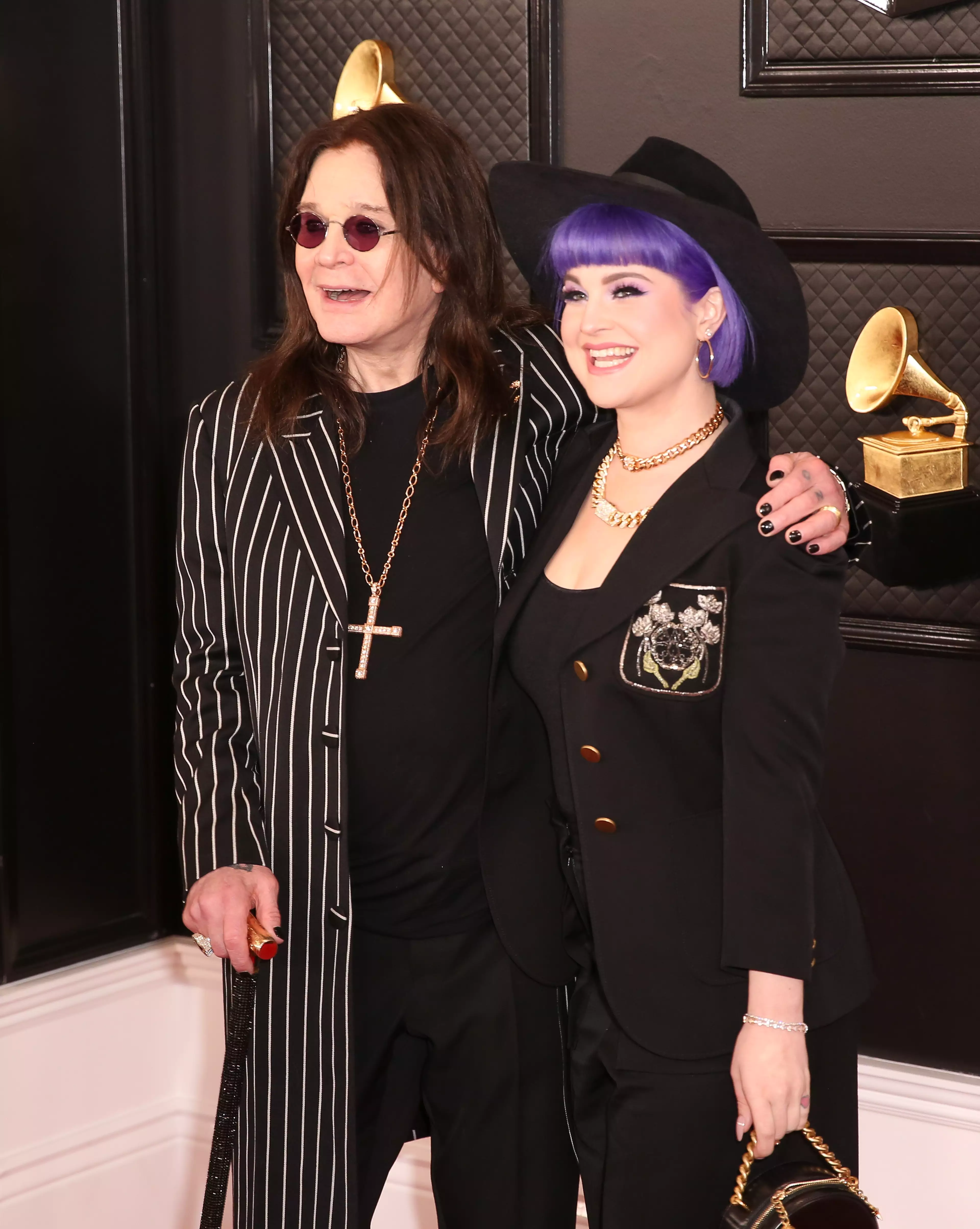 Kelly Osbourne with dad Ozzy in 2020.