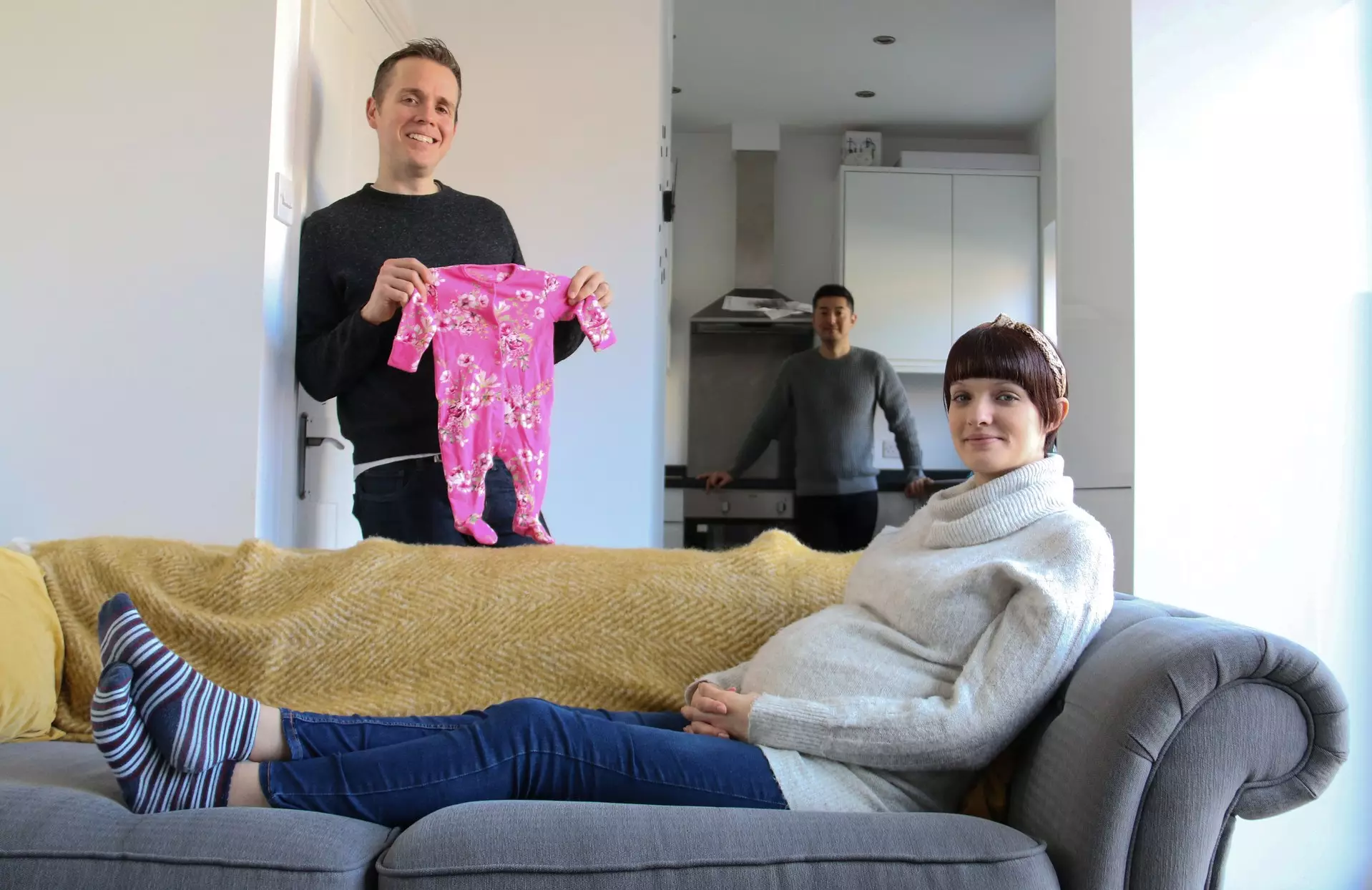 Emma met Kevin and Aki on a surrogacy app (