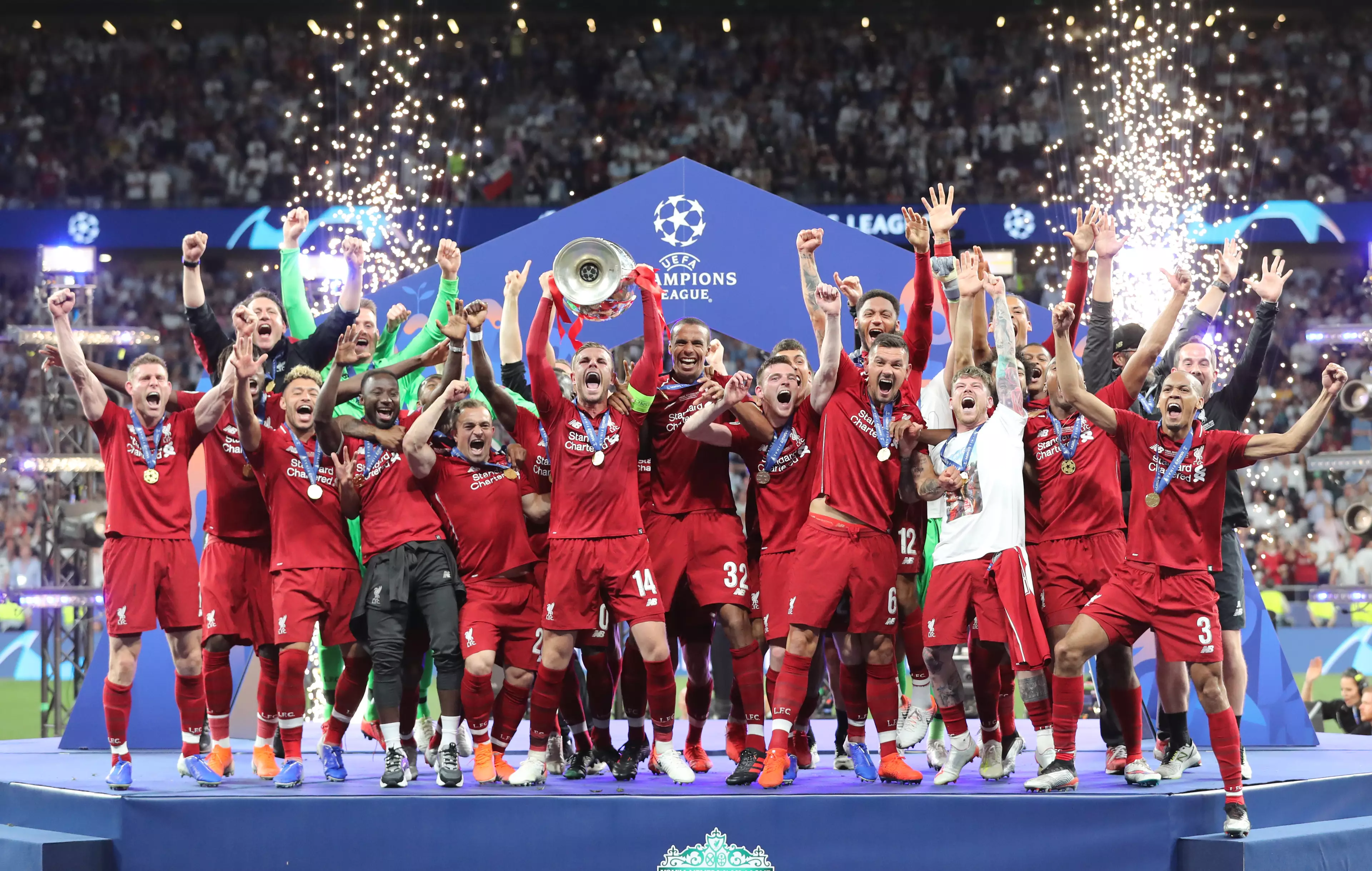 Liverpool won the Champions League in Madrid in June and will face Napoli, Salzburg and Genk in the group stages this year