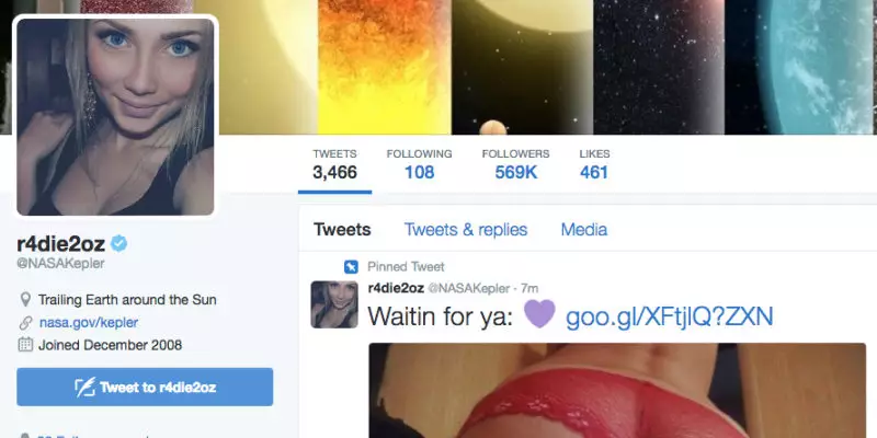 Bot Hacks NASA And Tweets Pic Of Woman's Ass In Red Lingerie 