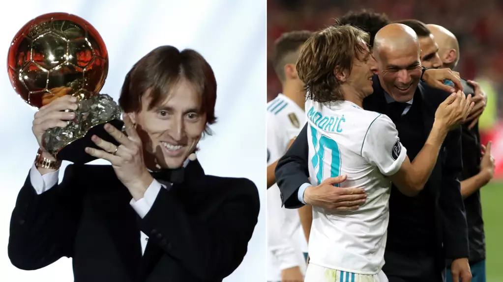Back In 2016, Zinedine Zidane Predicted That Luka Modric Would Win The Ballon d'Or 