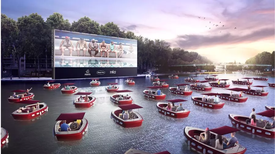 You Can Sit In Socially-Distanced Boats In This Incredible Outdoor Cinema
