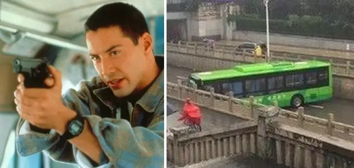 Bus Driver Channels Inner Keanu Reeves To Pull Off Epic U-Turn