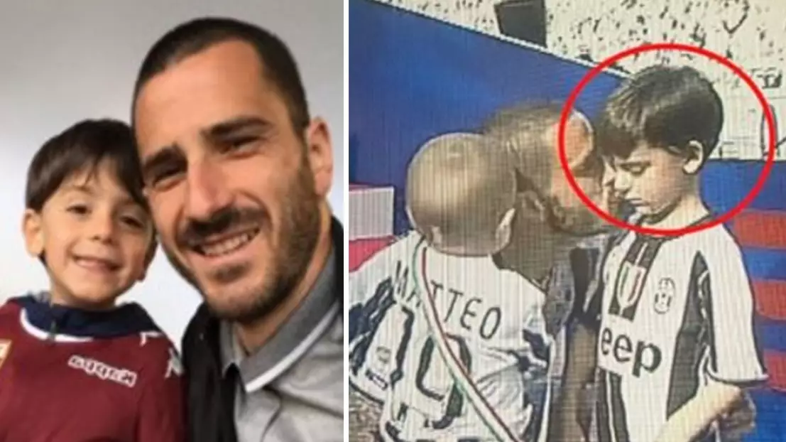 Leonardo Bonucci's Son Finally Meets His Idol Andrea Belotti After Crying During Title Celebrations