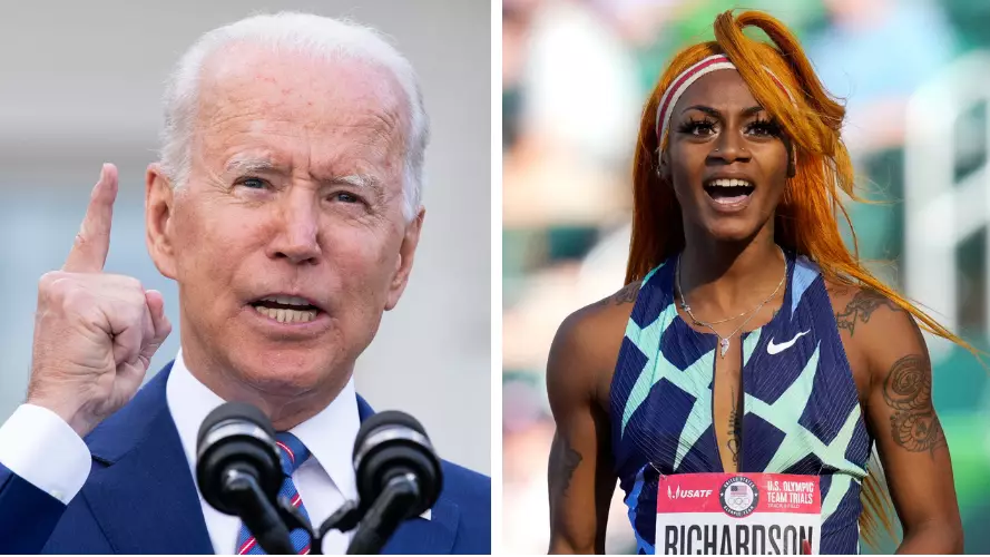 US President Joe Biden Responds To Sha'Carri Richardson's Olympics Ban