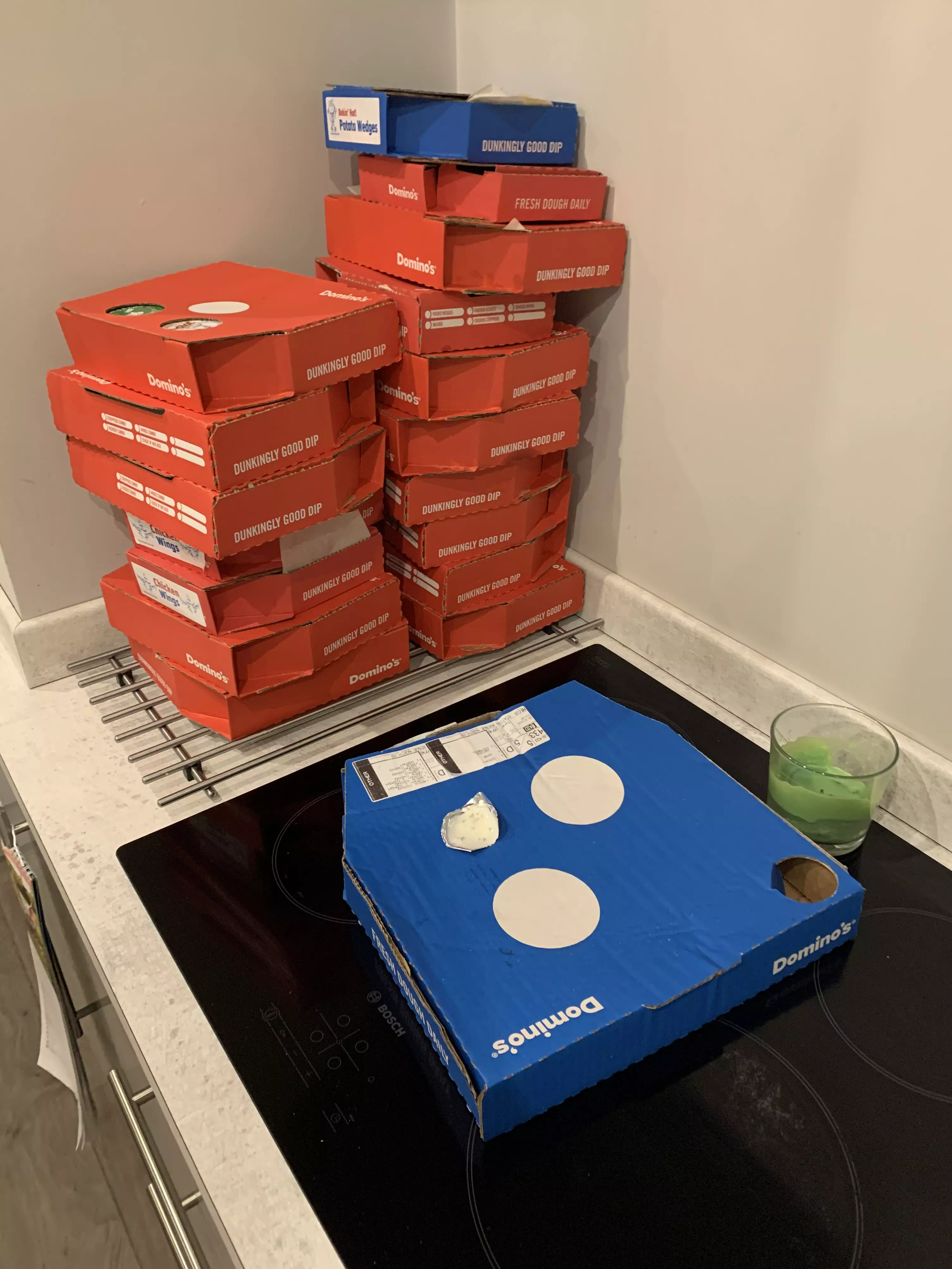 The Domino's order.