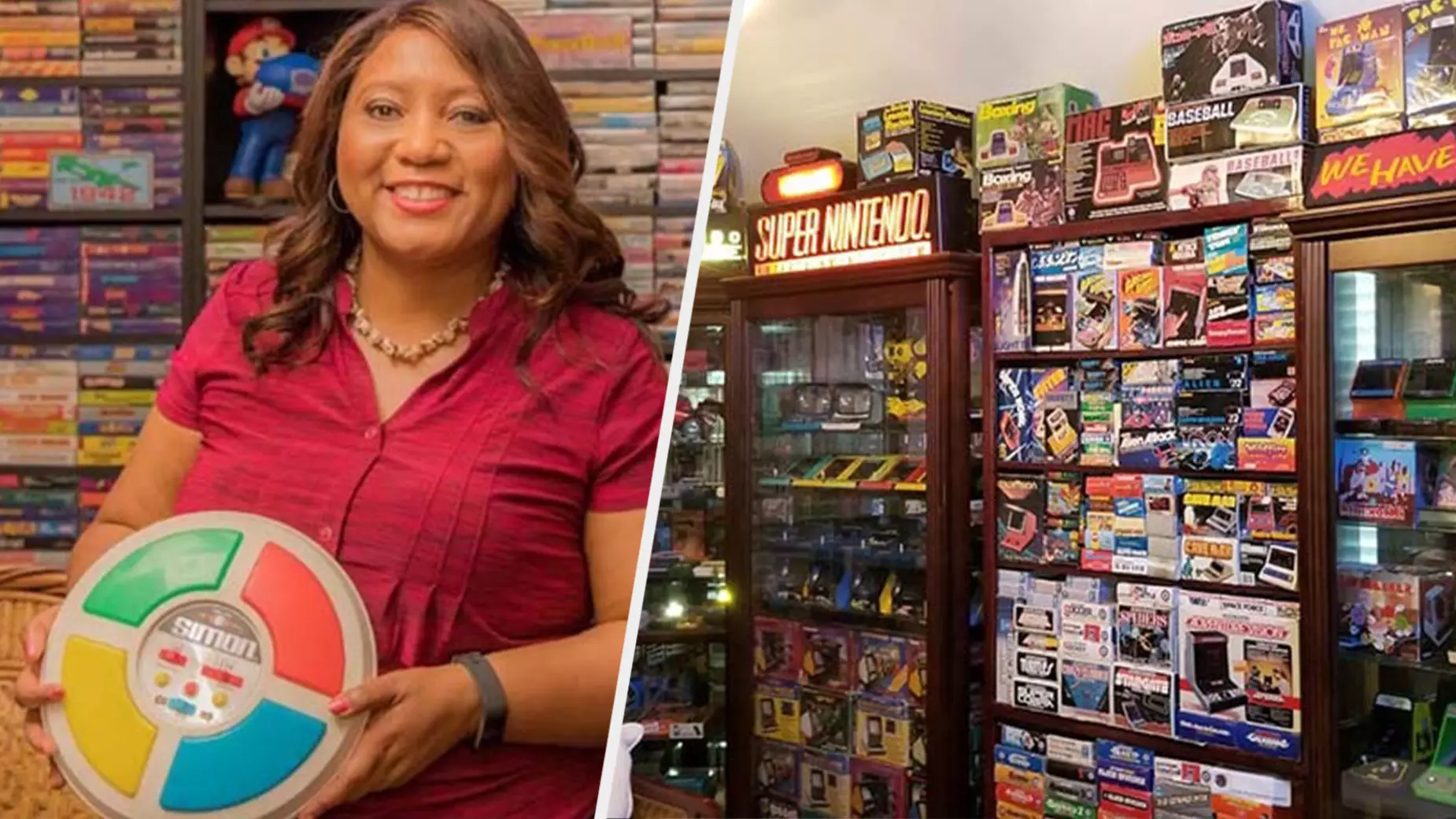 You Have To Watch The World Record Holder For Games Systems Show Off Her Collection