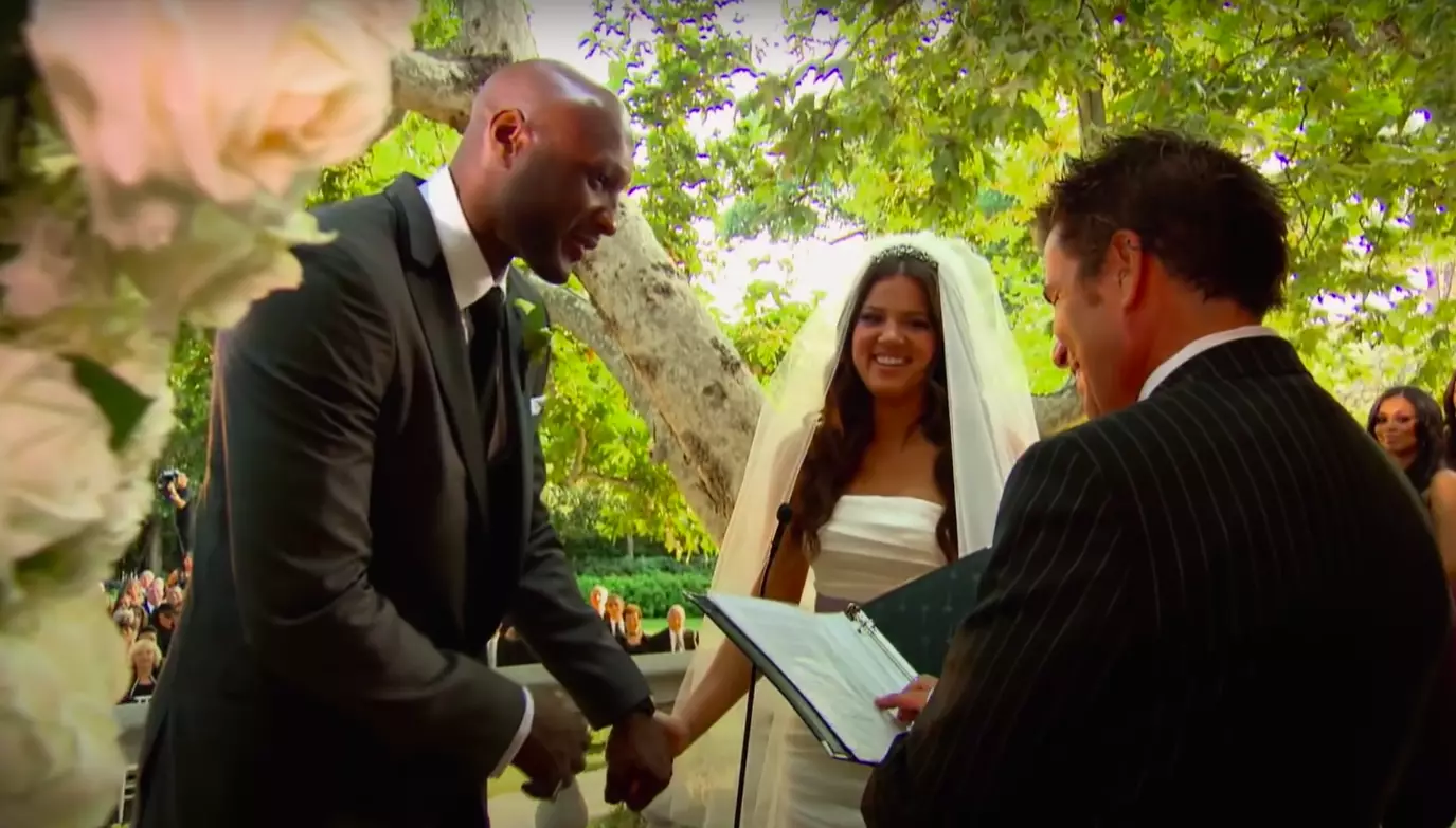 Khloe marries Lamar in the opening episode of series 4 - what a throwback, eh? (