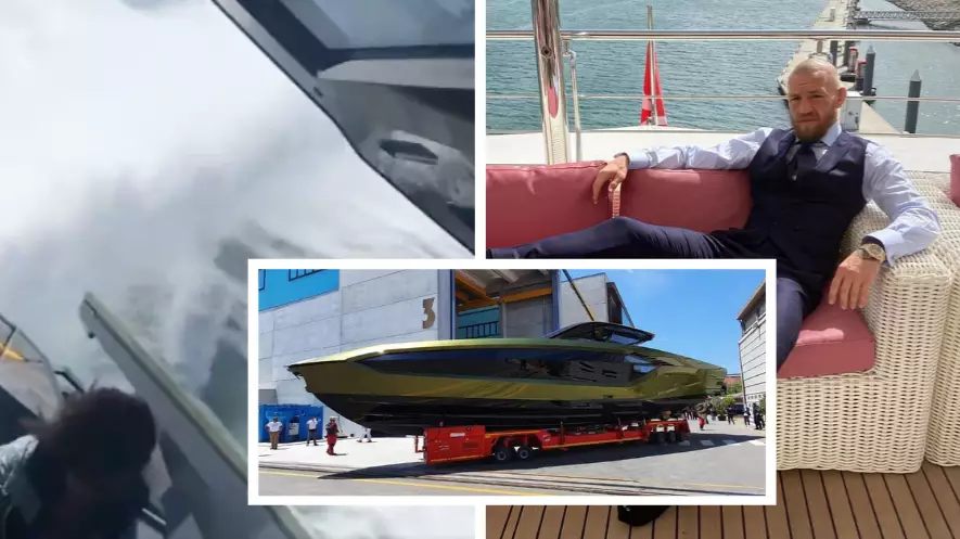 Conor McGregor Shares First Video Of Lamborghini Super Yacht 'Going Sideways At 120kmh'