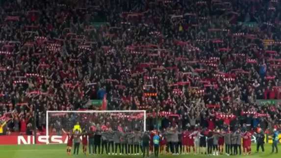 Liverpool Fans And Players Singing You'll Never Walk Alone Is Spine Tingling 
