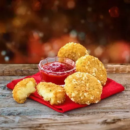 The cheese melt dippers are a festive fave (