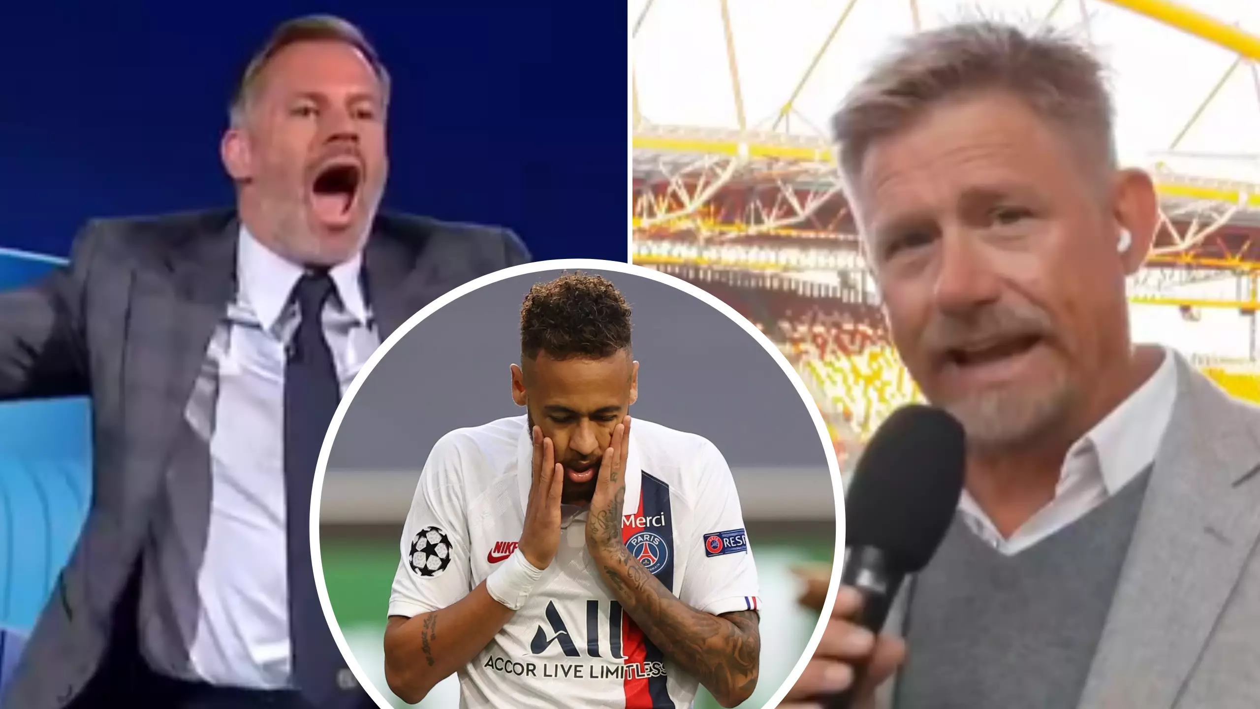 "Stick To Goalkeeping!" - Jamie Carragher And Peter Schmeichel Involved In Intense Live Debate Over Neymar