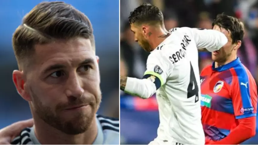 Real Madrid Captain Sergio Ramos Tweets Message To Player He Elbowed In The Face