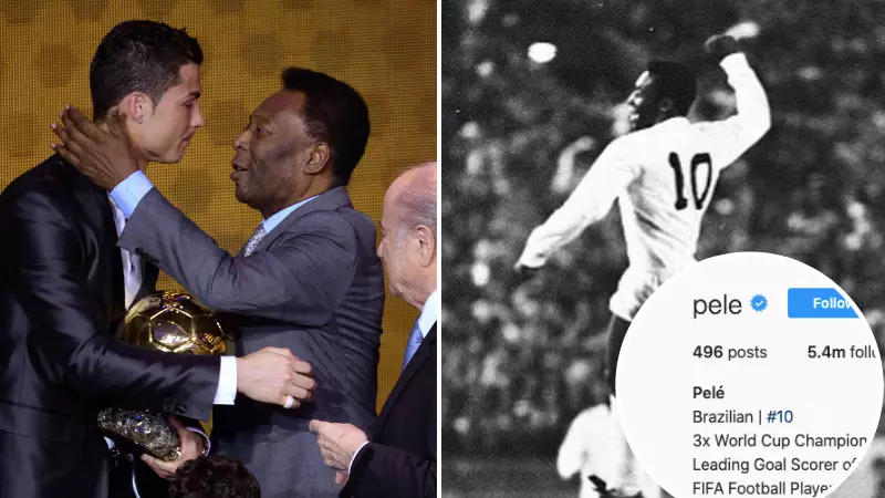 Pele Responds To Claims He Changed His Instagram Bio After Cristiano Ronaldo Surpasses Him