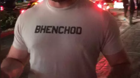 Bloke Doesn’t Know His T-Shirt Means Something Very Naughty In Punjabi 