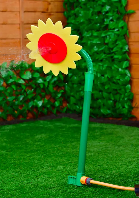 The sunflower sprinkler is available at B&M for £4 (