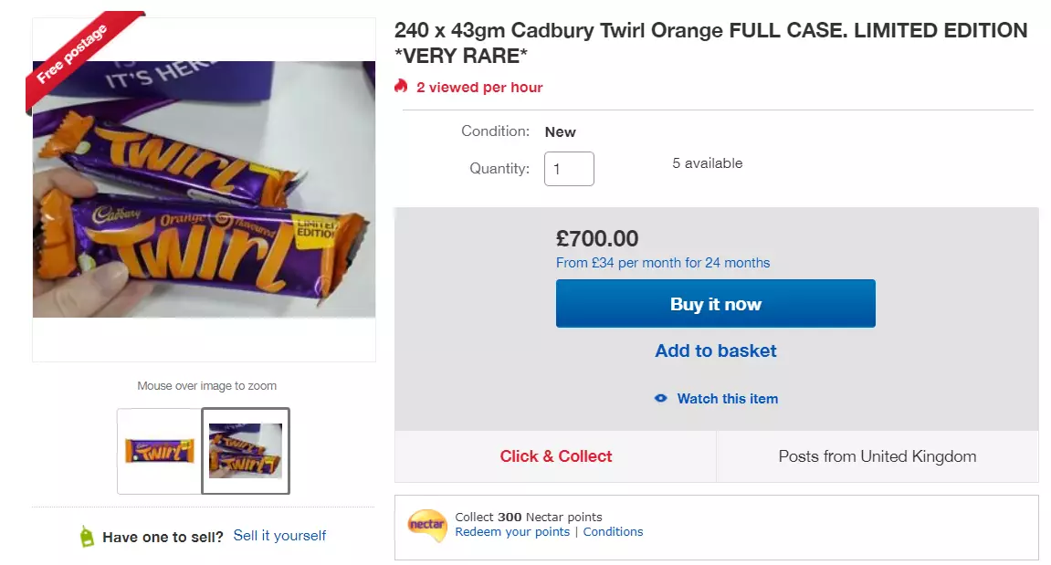 You can buy 240 bars for £700 on eBay.