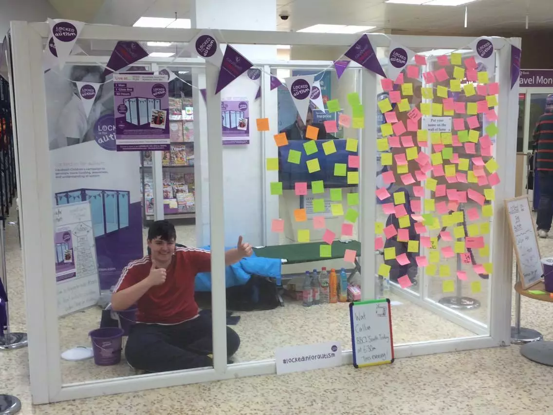 This Lad Is Spending 50 Hours In A Plastic Box To Raise Money For An Autism Charity