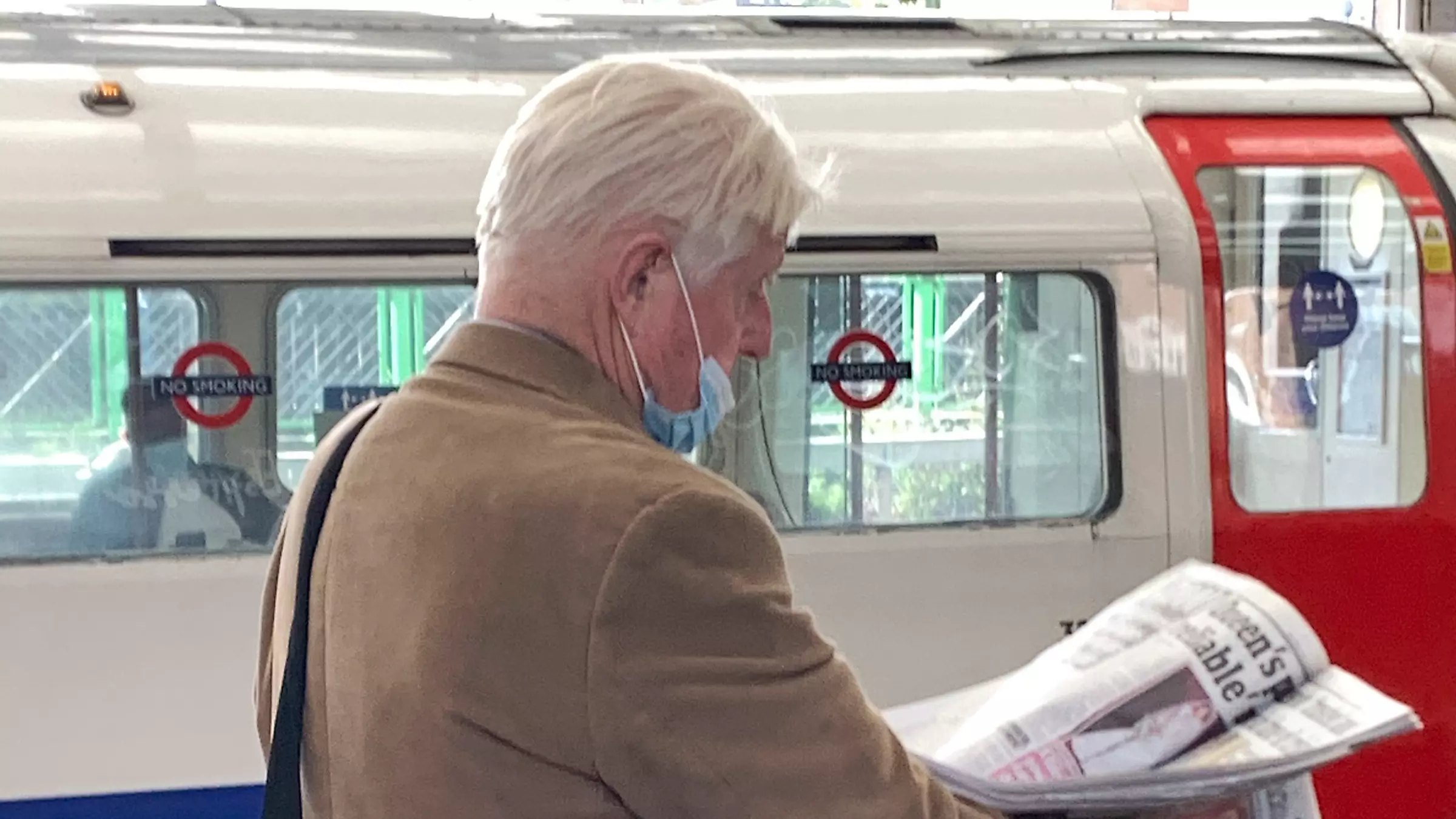 Boris Johnson's Dad Caught Not Wearing Mask Properly For Third Time In A Week