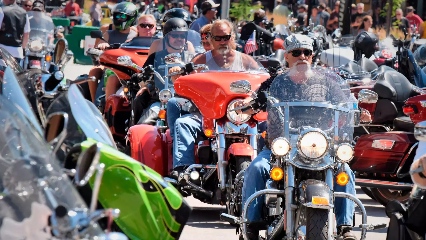 Quarter Of A Million Bikers Defy Coronavirus Fears And Gather For US Rally