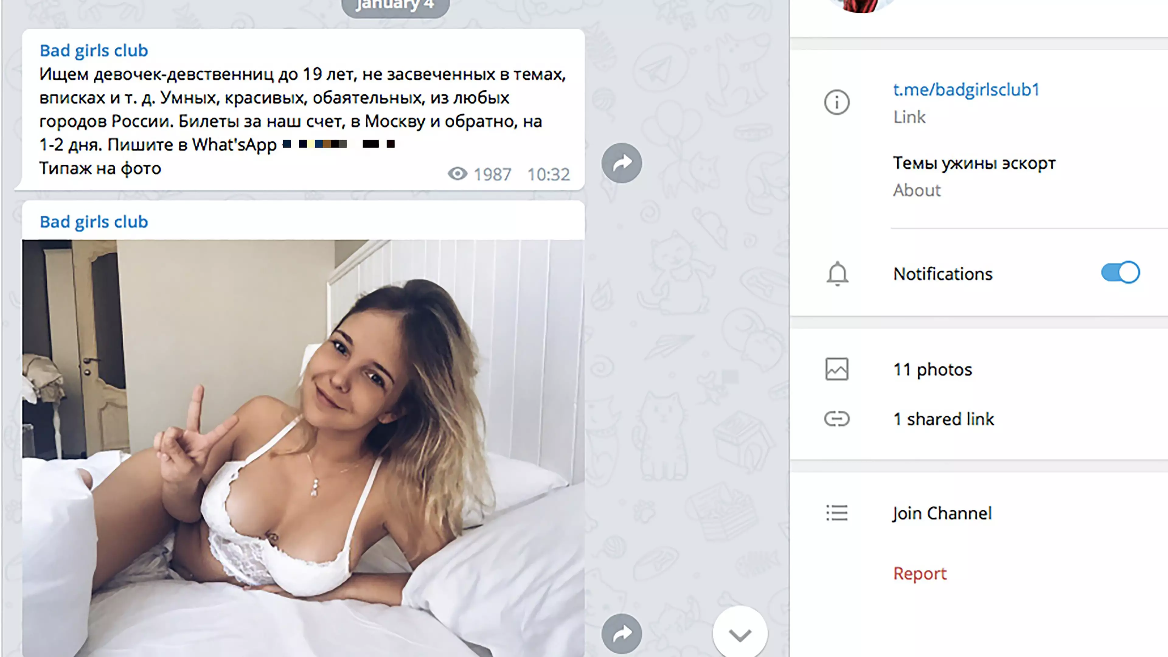 Russian 'Virginity Dealers' Exposed In New Report