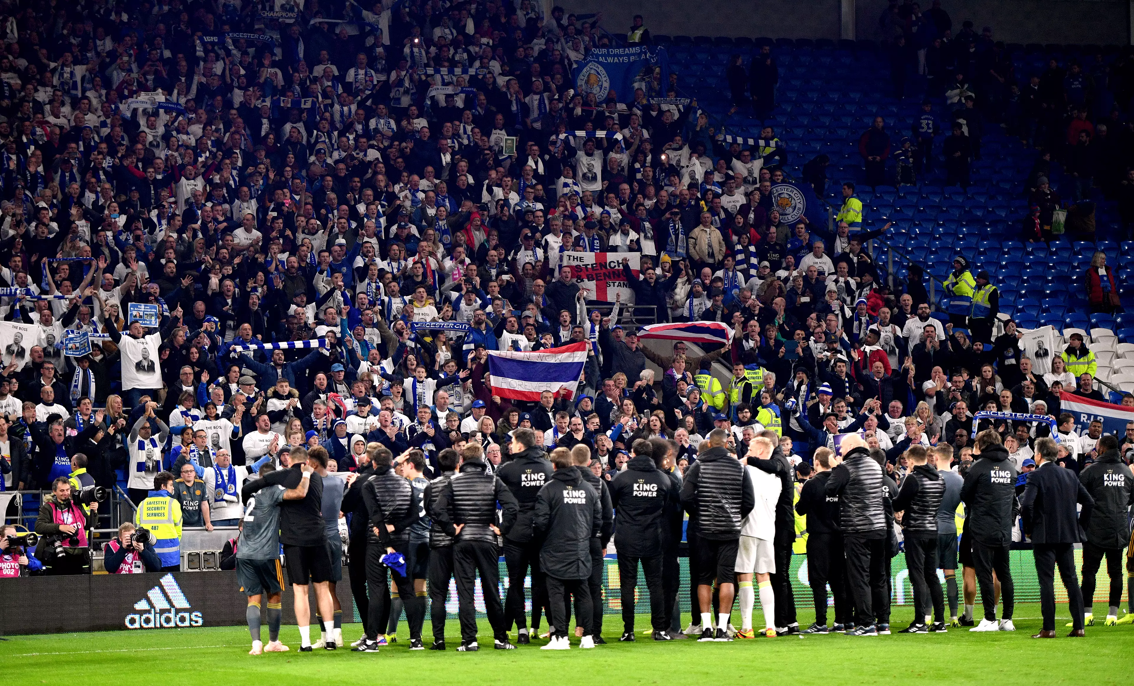Fans pay tribute to the players after an emotional week. Image: PA Images