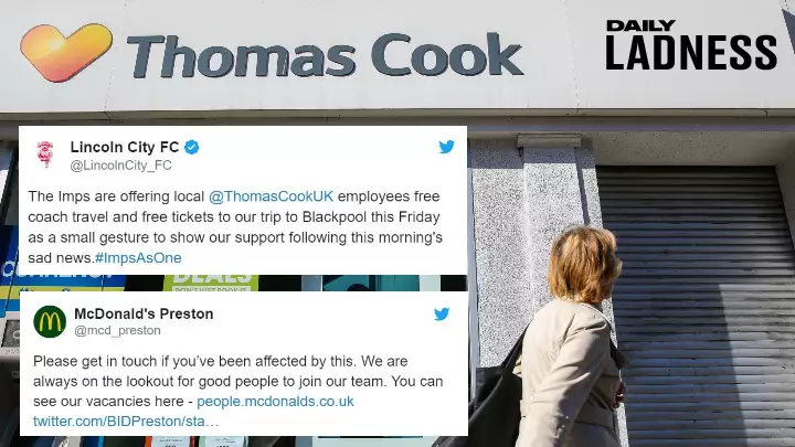 Local Businesses And Big Companies Come Together To Offer Jobs And Freebies To Ex-Thomas Cook Staff