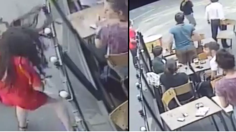 Man Caught On CCTV Hitting Woman Outside Café Is Jailed