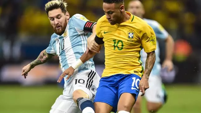 Argentina & Brazil clash at the MCG in 2017.