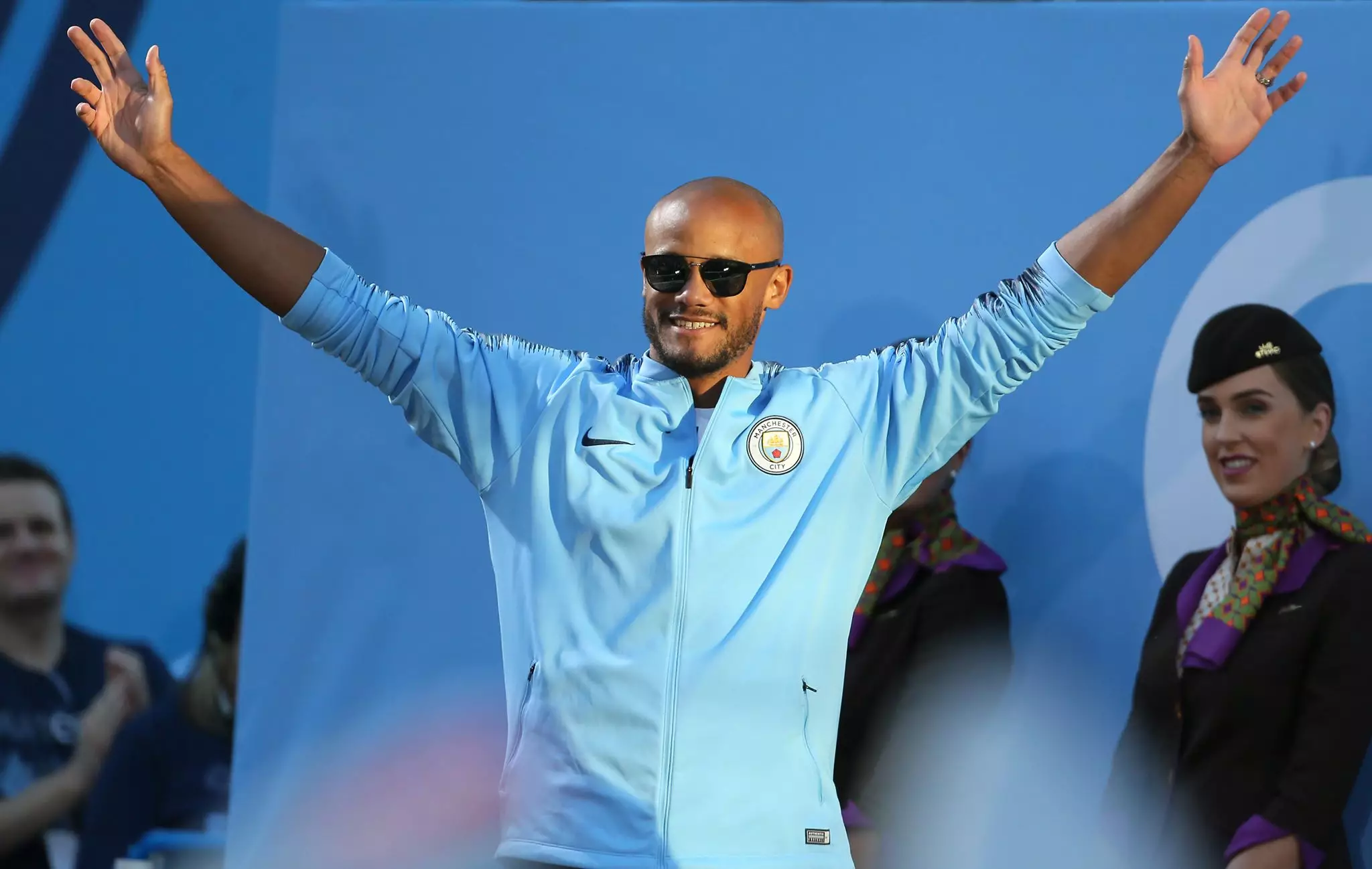 Here's to you Vincent Kompany. Image: PA Images